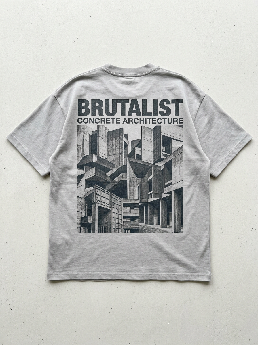 Concrete Dreams oversized streetwear t-shirt - back