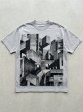 Concrete Dreams oversized streetwear t-shirt - front