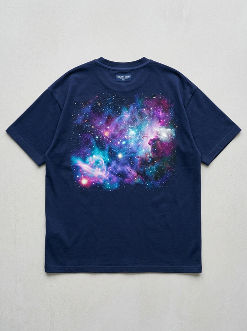 Cosmic Drift oversized streetwear t-shirt - back