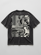 Static Noise oversized streetwear t-shirt - back